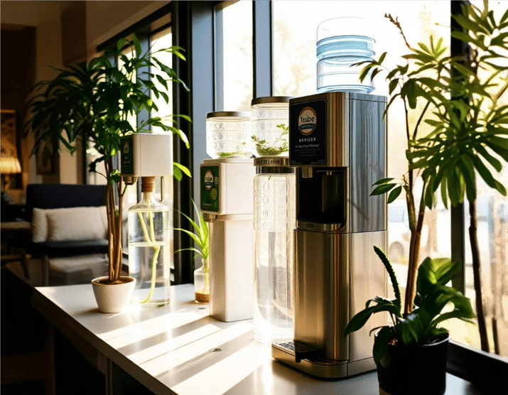 water dispenser from recycled materials